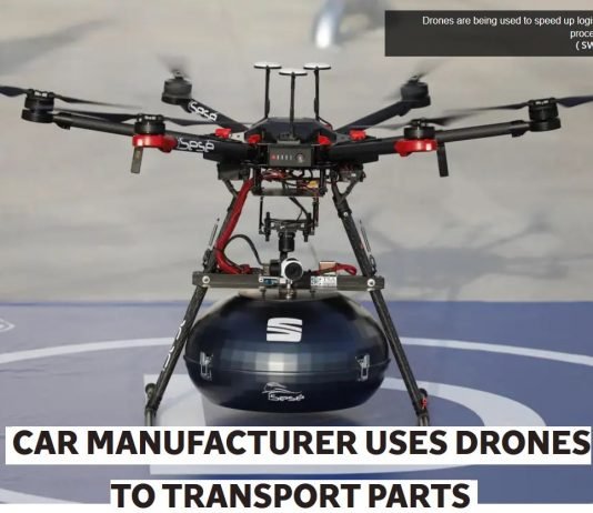 Car manufacturer uses drones to transport parts Drone Transport Drone India